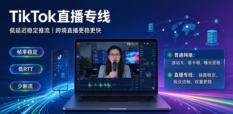TikTok直播专线怎么选？搭建流程、收费标准、价格行情与避坑指南