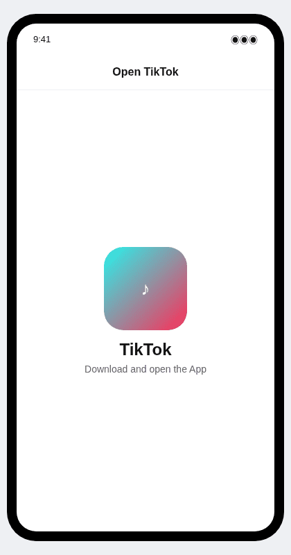 第1步:下载并打开 TikTok